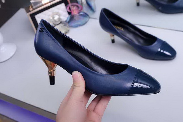 CHANEL Shallow mouth kitten heel Shoes Women--003